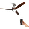 Mellerware - Ventilateur de plafond avec télécommande Brizy! Bright 45W | Lampe puissante | Ultra silencieux | 3 lames | Diamètr