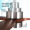 Mellerware - Ventilateur de plafond avec télécommande Brizy! Bright 45W | Lampe puissante | Ultra silencieux | 3 lames | Diamètr