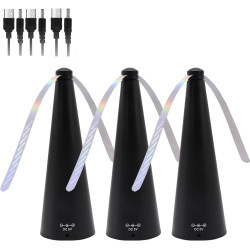 3Pcs Table Fly Fans,Portable USB Rechargeable Table Silent Mosquito Repellent Fan,Répulsif à Mouches et Moustiques pour Terrasse