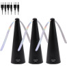 3Pcs Table Fly Fans,Portable USB Rechargeable Table Silent Mosquito Repellent Fan,Répulsif à Mouches et Moustiques pour Terrasse