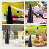 3Pcs Table Fly Fans,Portable USB Rechargeable Table Silent Mosquito Repellent Fan,Répulsif à Mouches et Moustiques pour Terrasse