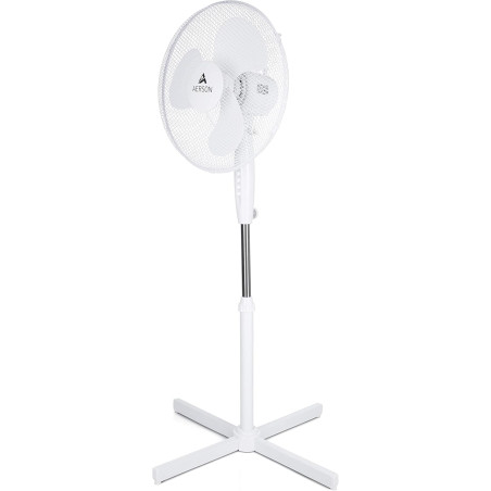 TRESKO AERSON Ventilateur sur pied 40 cm | Ventilateur réglable en hauteur jusqu'à 120 cm | Débit d'air élevé et très silencieux