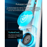 Pro Breeze Ventilateur Colonne Sans Pale - Ventilateur Tour Silencieux, Hauteur 101 cm avec 6 Vitesses, Oscillation 60°, Ventila