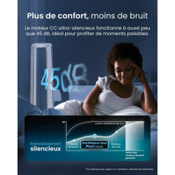 Pro Breeze Ventilateur Colonne Sans Pale - Ventilateur Tour Silencieux, Hauteur 101 cm avec 6 Vitesses, Oscillation 60°, Ventila