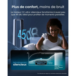 Pro Breeze Ventilateur Colonne Sans Pale - Ventilateur Tour Silencieux, Hauteur 101 cm avec 6 Vitesses, Oscillation 60°, Ventila