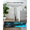 Pro Breeze Ventilateur Colonne Sans Pale - Ventilateur Tour Silencieux, Hauteur 101 cm avec 6 Vitesses, Oscillation 60°, Ventila