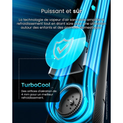 Pro Breeze Ventilateur Colonne Sans Pale - Ventilateur Tour Silencieux, Hauteur 101 cm avec 6 Vitesses, Oscillation 60°, Ventila