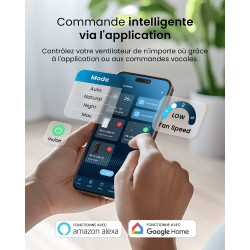 Pro Breeze Ventilateur Colonne Sans Pale - Ventilateur Tour Intelligent 101 cm - WiFi - Ultra silencieux avec Télécommande, Ecra