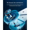Pro Breeze Ventilateur Colonne Sans Pale - Ventilateur Tour Intelligent 101 cm - WiFi - Ultra silencieux avec Télécommande, Ecra