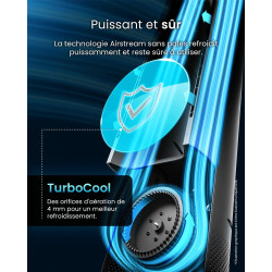 Pro Breeze Ventilateur Colonne Sans Pale - Ventilateur Tour Intelligent 101 cm - WiFi - Ultra silencieux avec Télécommande, Ecra