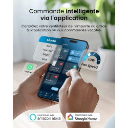 Pro Breeze Ventilateur Colonne Sans Pale - Ventilateur Tour Intelligent 101 cm - WiFi - Ultra silencieux avec Télécommande, Ecra