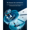 Pro Breeze Ventilateur Colonne Sans Pale - Ventilateur Tour Intelligent 101 cm - WiFi - Ultra silencieux avec Télécommande, Ecra