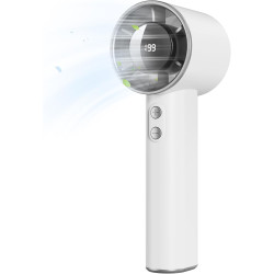 Mini Ventilateur Portable à Main - 3000mAh Petit Ventilateur de Table USB,1-199 Vitesses,Jusqu'à 13H d'Autonomie,Écran LED,Batte