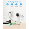 Mini Ventilateur Portable à Main - 3000mAh Petit Ventilateur de Table USB,1-199 Vitesses,Jusqu'à 13H d'Autonomie,Écran LED,Batte