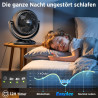 EasyAcc Ventilateur Silencieux, Ventilateur Home Trainer, 25dB Turbo Ventilateur 3D avec Télécommande/Réglable à 180 °/Minuterie