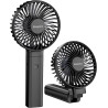 EasyAcc Ventilateur USB Portable, Ventilateur à Main Petit Rechargeable 3-13 Heures D'utilisation 4 Vitesse Ventilateur de Table