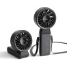 JISULIFE Ventilateur portable, ventilateur portable avec écran LED [refroidissement maximum 19,5 heures] 5000 mAh, plié à 150 °,