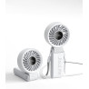JISULIFE Ventilateur portable, ventilateur portable avec écran LED [refroidissement maximum 19,5 heures] 5000 mAh, plié à 150 °,