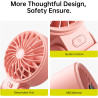 JISULIFE Ventilateur portable, ventilateur portable avec écran LED [refroidissement maximum 19,5 heures] 5000 mAh, plié à 150 °,