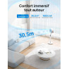 Dreo Smart Ventilateur sur Pied Silencieux 25dB, 30M portée, 1650m³/h Volume d'air, Turbo Circulateur, Hauteur 110CM, 6 Modes, 8