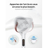 Dreo Smart Ventilateur sur Pied Silencieux 25dB, 30M portée, 1650m³/h Volume d'air, Turbo Circulateur, Hauteur 110CM, 6 Modes, 8