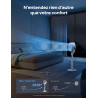 Dreo Smart Ventilateur sur Pied Silencieux 25dB, 30M portée, 1650m³/h Volume d'air, Turbo Circulateur, Hauteur 110CM, 6 Modes, 8