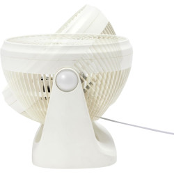 Amazon Basics Ventilateur de bureau portable, 18 cm, fonctionnement silencieux, 3 vitesses, inclinaison variable à 90°, Blanc, 1