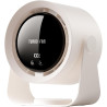 Ventilateur de bureau USB rechargeable avec affichage numérique, 5 vitesses ultra-silencieux, inclinable à 90°, suspendable pour