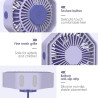 Mini Ventilateur Puissant et Silencieux Portable - 3 Vitesses, Rotation 360°, Alimenté par USB - Pour La Chambre, Bureau, Domair