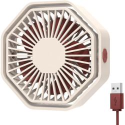 Mini Ventilateur Puissant, Ventilateur Silencieux Portable, 3 Vitesse Petit Ventilateur Table Pour La Chambre, Bureau, Domair(Ro