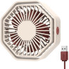 Mini Ventilateur Puissant, Ventilateur Silencieux Portable, 3 Vitesse Petit Ventilateur Table Pour La Chambre, Bureau, Domair(Ro