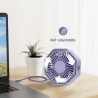 Mini Ventilateur Puissant, Ventilateur Silencieux Portable, 3 Vitesse Petit Ventilateur Table Pour La Chambre, Bureau, Domair(Ro