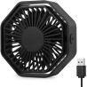 Mini Ventilateur Puissant, Ventilateur Silencieux Portable, 3 Vitesse Petit Ventilateur Table Pour La Chambre, Bureau, Domair(Ro