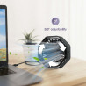 Mini Ventilateur Puissant, Ventilateur Silencieux Portable, 3 Vitesse Petit Ventilateur Table Pour La Chambre, Bureau, Domair(Ro