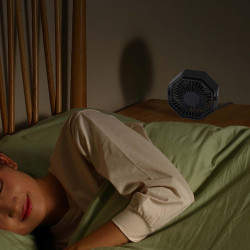 Mini Ventilateur Puissant, Ventilateur Silencieux Portable, 3 Vitesse Petit Ventilateur Table Pour La Chambre, Bureau, Domair(Ro