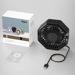 Mini Ventilateur Puissant, Ventilateur Silencieux Portable, 3 Vitesse Petit Ventilateur Table Pour La Chambre, Bureau, Domair(Ro