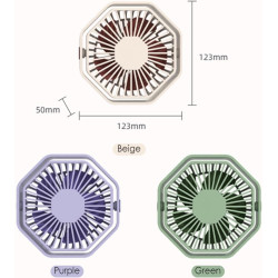 Mini Ventilateur Puissant, Ventilateur Silencieux Portable, 3 Vitesse Petit Ventilateur Table pour La Chambre, Bureau, Domair(Ro
