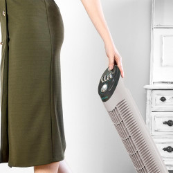 Cecotec Ventilateur Colonne avec Minuterie EnergySilence 790 Skyline, 50W, 30'' (76cm) Hauteur, Contrôle Mécanique, Oscillant, M