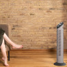 Cecotec Ventilateur Colonne avec Minuterie EnergySilence 790 Skyline, 50W, 30'' (76cm) Hauteur, Contrôle Mécanique, Oscillant, M