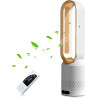 Solace Ventilateur colonne,ventilateur tour de bureau de 58 cm,10 vitesses,oscillant à 90° avec télécommande,minuterie 2h,ventil