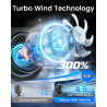 EasyAcc Ventilateur USB, Mini Ventilateur Portable Silencieux Bureau, Puissant Jusqu'à 5.9 m/s, 3 Vitesses, Rotation 270°, Petit