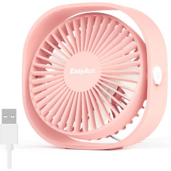 EasyAcc Ventilateur USB Mini Ventilateur de Table Silencieux Portable Ventilateur USB 3 Vitesse pour Bureau Maison