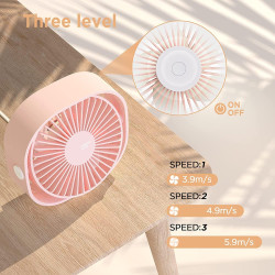 EasyAcc Ventilateur USB Mini Ventilateur de Table Silencieux Portable Ventilateur USB 3 Vitesse pour Bureau Maison