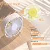 EasyAcc Ventilateur USB Mini Ventilateur de Table Silencieux Portable Ventilateur USB 3 Vitesse pour Bureau Maison