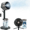 Shark FlexBreeze Pro Mist Ventilateur intérieur/extérieur sans fil, Brumisateur portable, Portée 20 m, Sur pied ou de table, 5 v