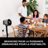 Shark FlexBreeze Pro Mist Ventilateur intérieur/extérieur sans fil, Brumisateur portable, Portée 20 m, Sur pied ou de table, 5 v