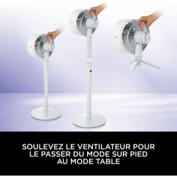 Shark FlexBreeze Ventilateur à haute vélocité, ventilateur portable hybride avec/sans fil pour l'intérieur et l'extérieur, résis