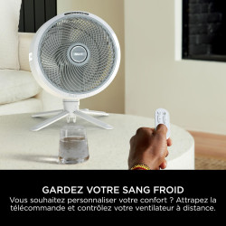 Shark FlexBreeze Ventilateur à haute vélocité, ventilateur portable hybride avec/sans fil pour l'intérieur et l'extérieur, résis