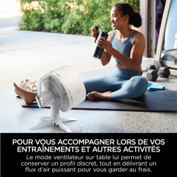 Shark FlexBreeze Ventilateur à haute vélocité, ventilateur portable hybride avec/sans fil pour l'intérieur et l'extérieur, résis