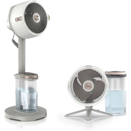 Shark FlexBreeze Pro Mist Ventilateur intérieur/extérieur sans fil, Brumisateur portable, Portée 20 m, Sur pied ou de table, 5 v